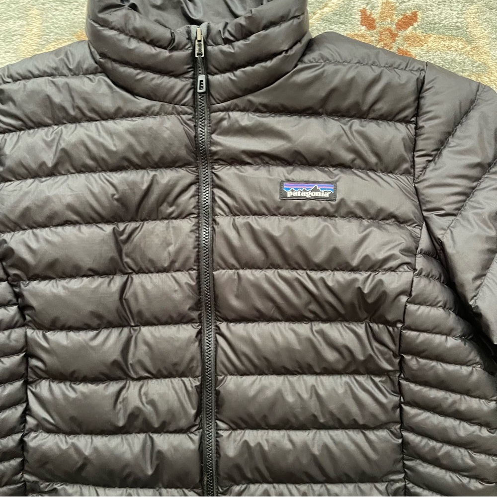 Patagonia Down Sweater Jacket Womens XL Puffer Full Zip Lightweight Warm Coat - Picture 3 of 9